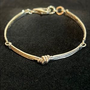 Silpada sterling silver Love Knot bracelet